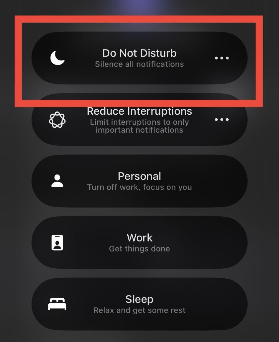 Do Not Disturb